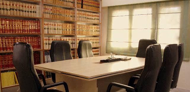 Law reports in a conference room